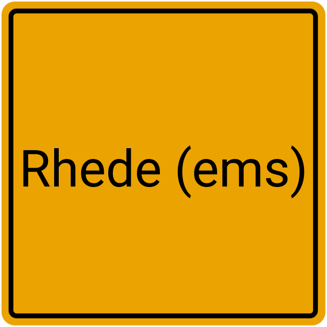 Meldebestätigung Rhede (Ems)